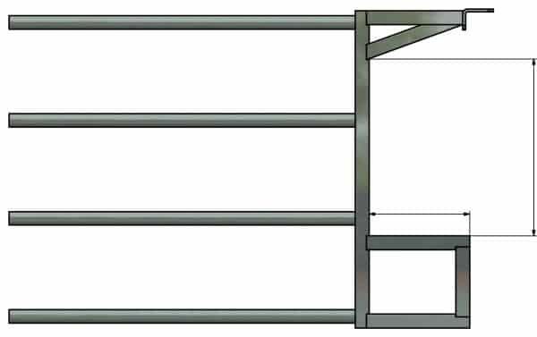 Barrières de stabulation télescopiques 4 tubes CK-Industries - différentes longueurs et embouts disponibles_1