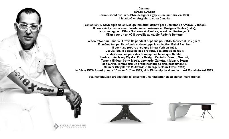 Bureau de Direction laqué Zero - Dellarovere - Blanc_2