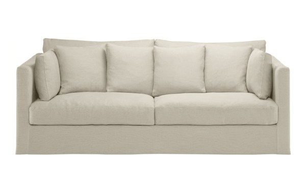 Canapé 5 places Nomad 220 cm - Home Spirit - Confortable et généreux avec coussins en plumes et structure en hêtre_1