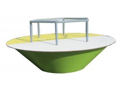 Soucoupe Volante en Pin Nord Rouge - Modèles Bambin et Junior - Tranche d'âge 3 à 10 ans - Diamètre 1.70m à 2.30m - Traitement Autoclave Classe 4_1