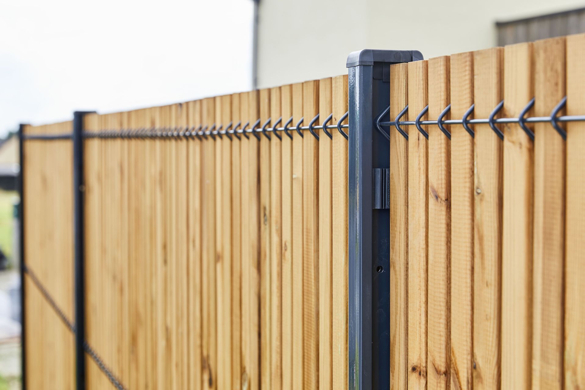 Lattes d'occultation rigides LIXO® bois 22 mm - esthétique soignée, pin traité autoclave, kit universel_1