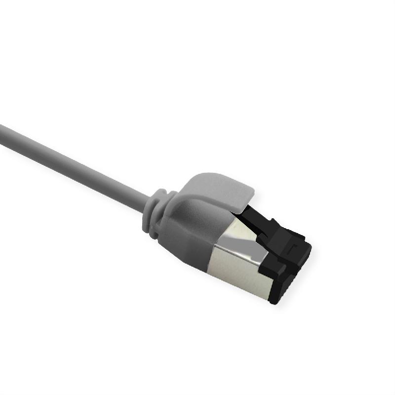 ROLINE Cordon Cat.8 (Classe I) U/FTP, Slim, fils tressés, LSOH, gris, 2 m_1