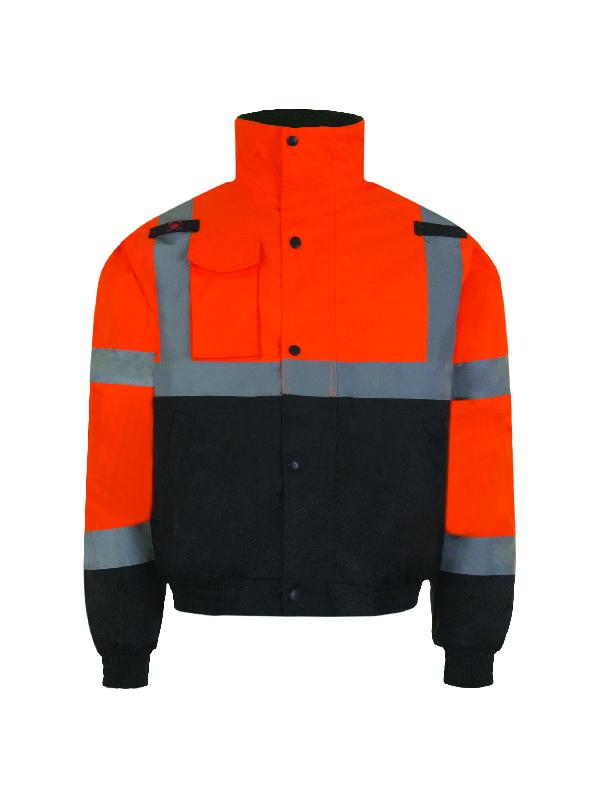 Blouson cargo froid - T2S - Haute visibilité - Imperméable avec bandes rétroréfléchissantes - Normes EN ISO_1
