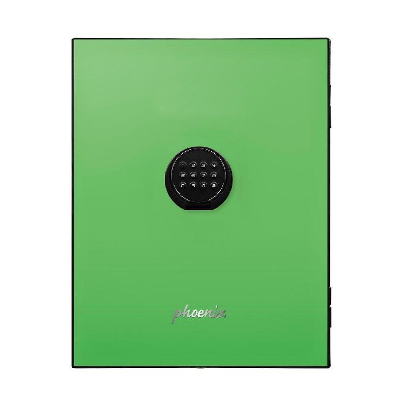Coffre fort de Luxe avec panneau de porte verte et serrure électronique - PHOENIX SPECTRUM LS6001EG_1