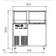 EF 156 AS Machine à glace en grains - Scotsman Scodif - 150 kg/24 h - Stockage 55 kg - Finition inox_1