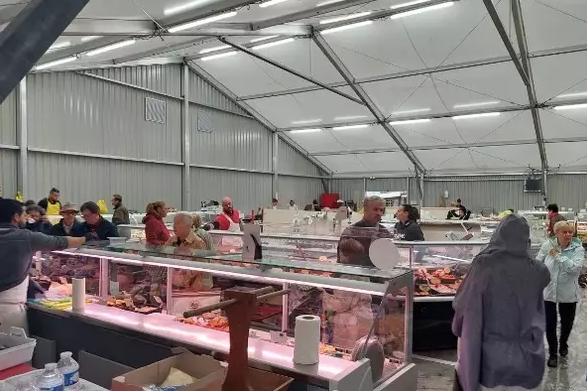 Halle marchande temporaire pour secteur de la grande distribution - Neivalu Oxygen_1