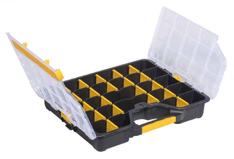 Malette plastique ALLIT - 27 compartiments amovibles - 36,5 x 6,2 x 29,5 cm - Noir_1