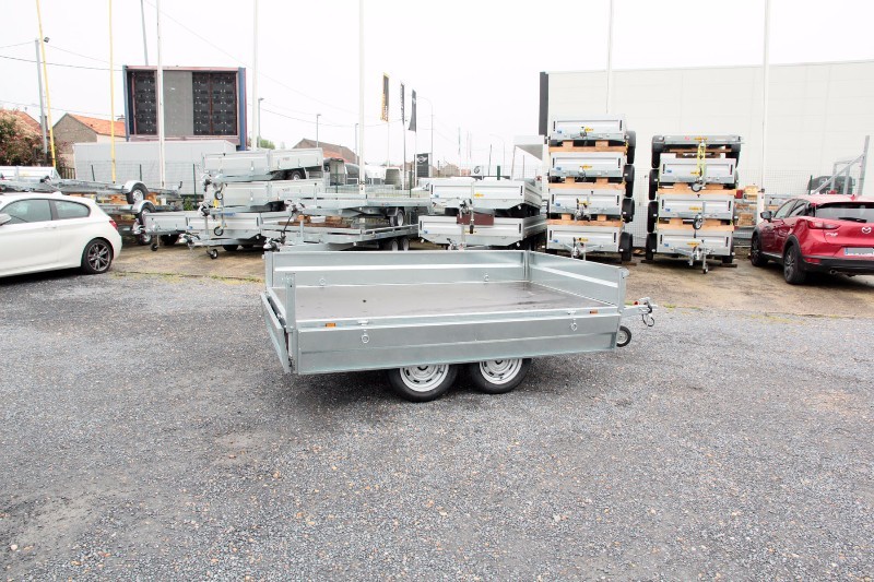 Remorque à plateau compacte et passe partout à 2 essieux 750kg pour les travaux quotidiens - lider - 39550 tolede_1
