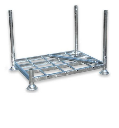 Support pour big bag en acier galvanisé, adapté au stockage temporaire ou en vrac_1