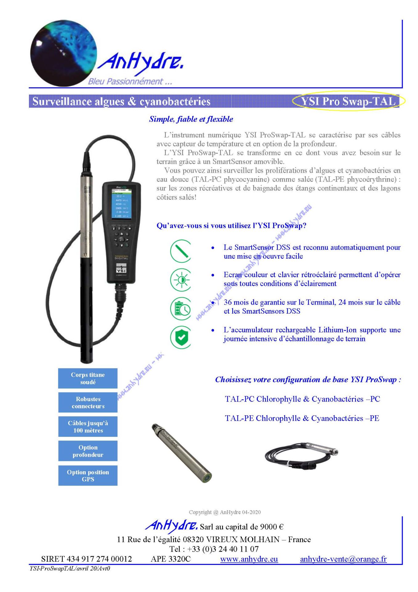 Fluorimètre portable - Détection d'algues et chlorophylle par fluorescence_0