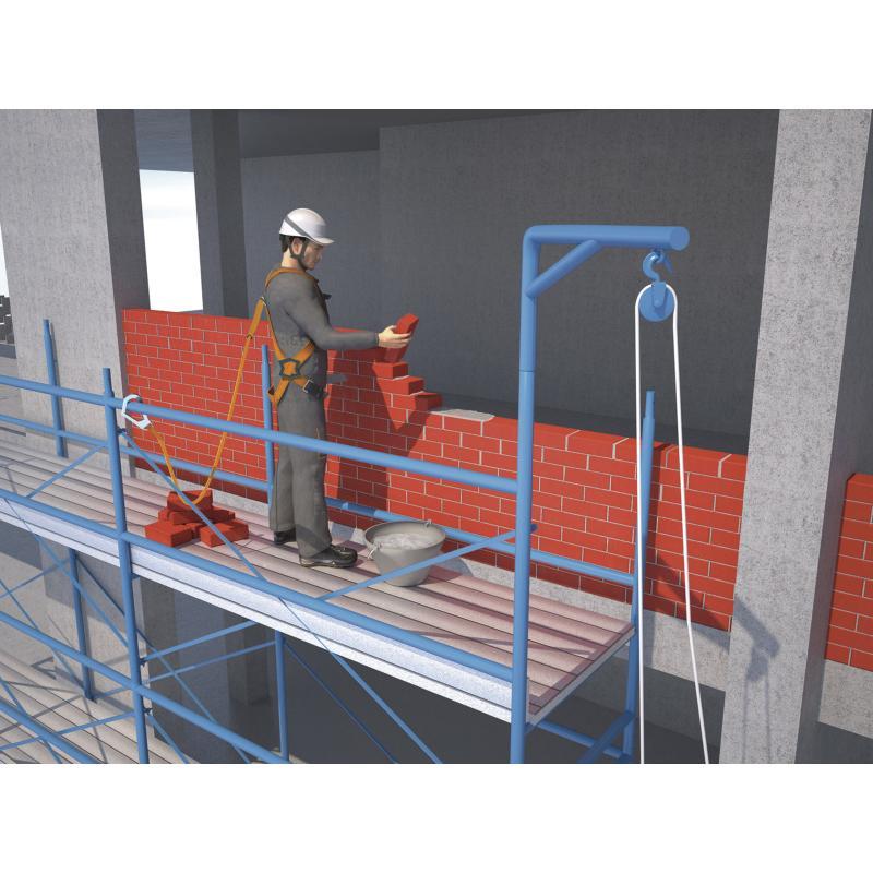 Kit antichute prêt à l'emploi - Harnais 2 points, longe avec absorbeur d'énergie, connecteurs et crochet_1