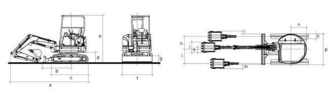 Mini-pelle 45V4 - moteur Kubota V2403-DI - 4,9 tonnes avec chenilles caoutchouc ou fer_1
