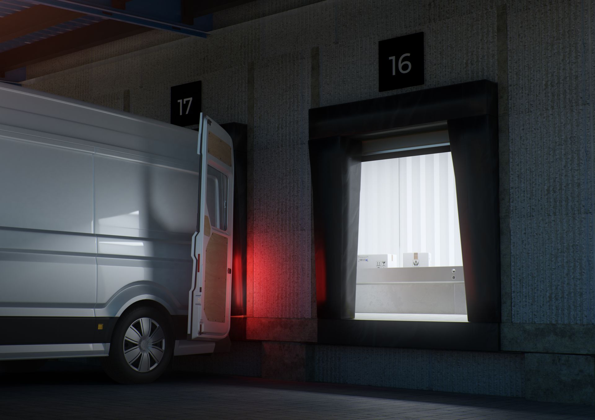 Sas à bourrelets pour fourgons DS6060VC - Résistant, sûr et optimisé pour centres de distribution_0