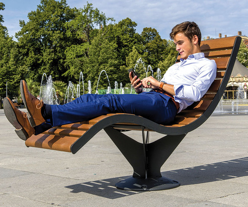 Chaise longue publique - RELAX LOUNGE - Husson international_1
