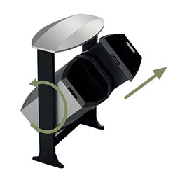 Corbeille de tri sélectif verrouillable 2 x 39 L avec structure en acier thermolaqué - TURIS_1