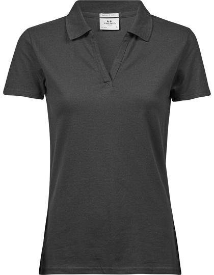 Polo col V stretch de luxe pour femme - Tee Jays - N° de série: 1409_1