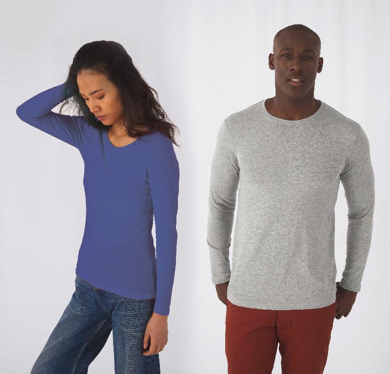 T-shirt bio Inspire femme manches longues - Réf: CGTW071 - B&C No Label - 100% coton bio_1