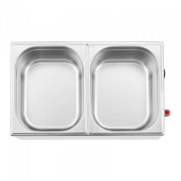 Bain-marie avec robinet de vidange 2 bacs gn 1/2_1
