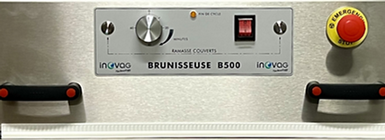 Brunisseuse professionnelle destinée au nettoyage et à la rénovation des couverts - Capacité 60 à 80 pièces - B500_1