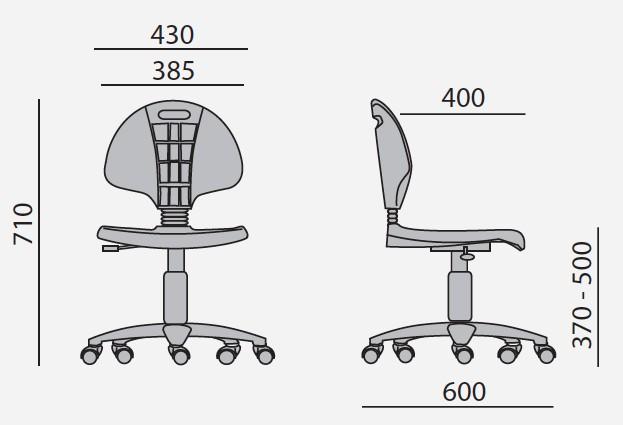 Chaise technique en polyuréthane - SOKOA - Noir_1