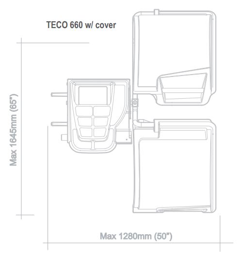 Équilibreuse électronique TECO 660 - Pour roues de voitures, fourgons et motos - Jantes jusqu'à 28 pouces - Poids max 75 kg_1