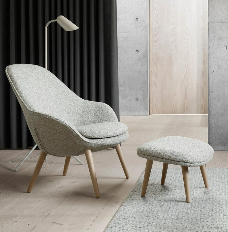 Fauteuil d'accueil raffiné avec design scandinave_1