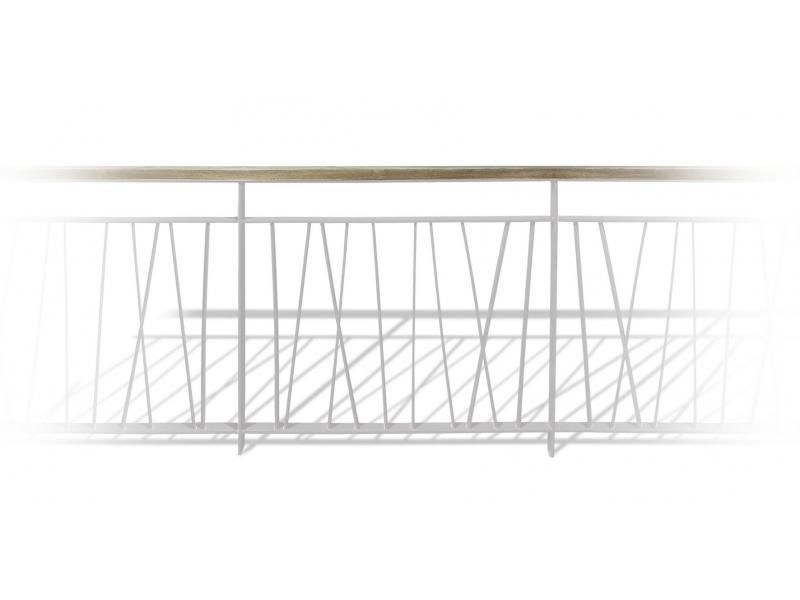 GC3413 Barrières urbaines Urban'NT - en acier avec montants en fer plat et main courante en bois exotique_1