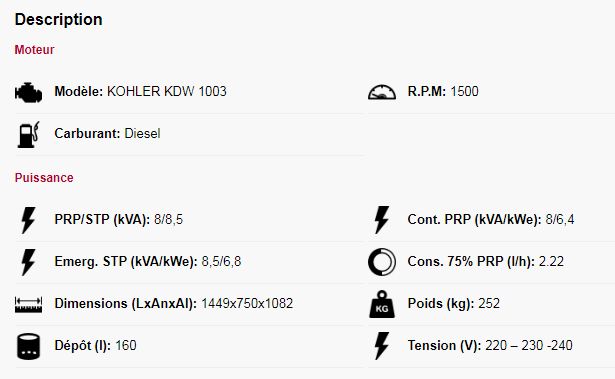 Gen8,5K-A-M - Groupe électrogène industriel Genesal Energy - XS (5,5-22kVA) - Monophasé - Statique ouverte_1