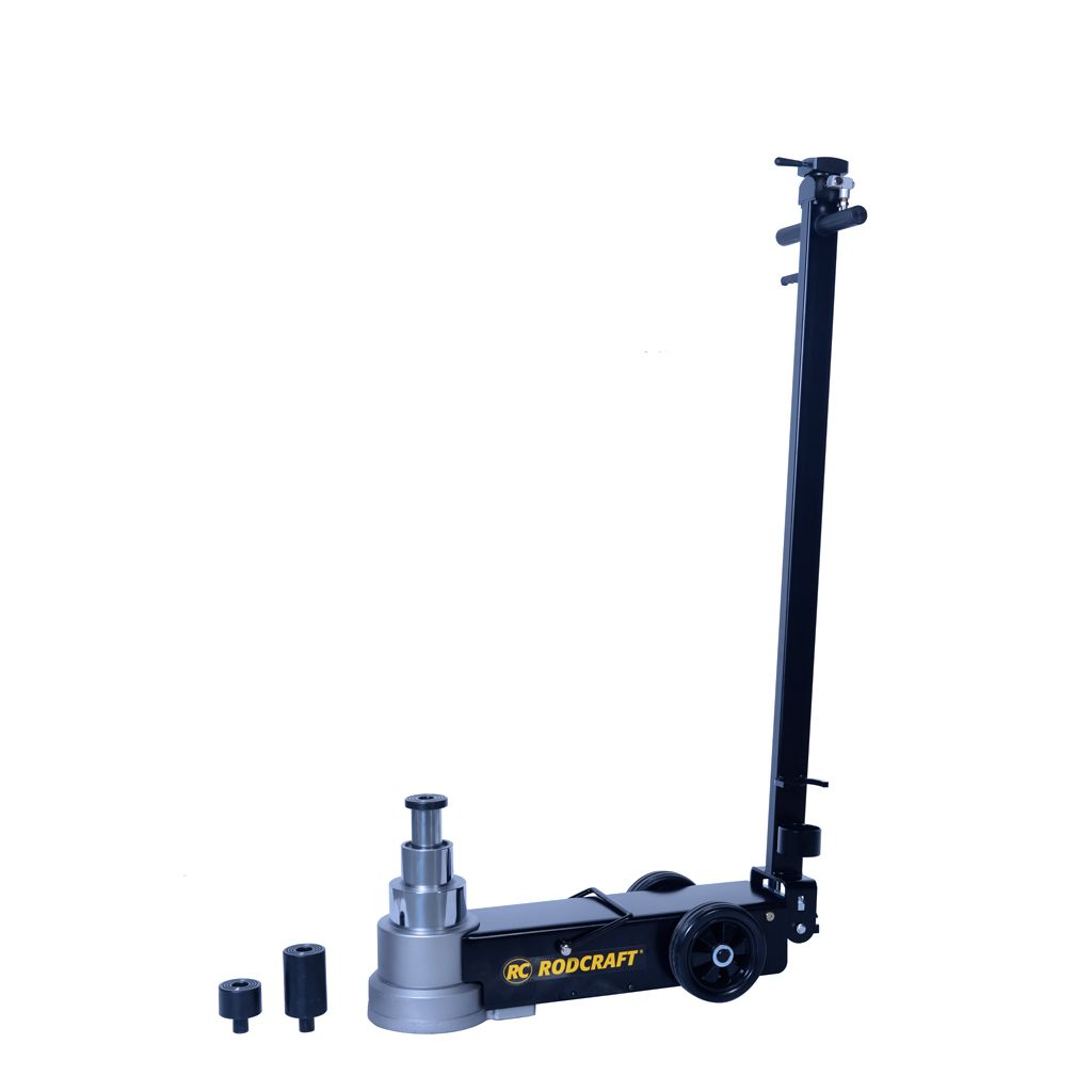 Crics hydro-pneumatiques Rodcraft ATJ50-3 - capacité 50/25/15T - avec profil bas et poignée orientable_1