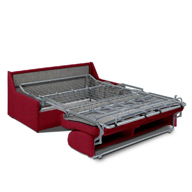 Canapé convertible gain de place - Ouverture express - Matelas 14 cm - 140 cm - Fabrication artisanale italienne - Rouge_1