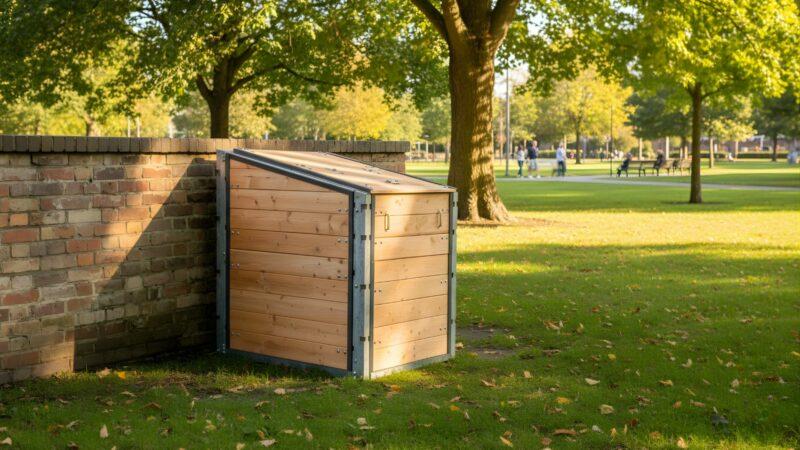 Composteur collectif Grande Capacité - Cellule individuelle - 1000L, 1500L, 2000L - Résineux raboté, Douglas raboté_1