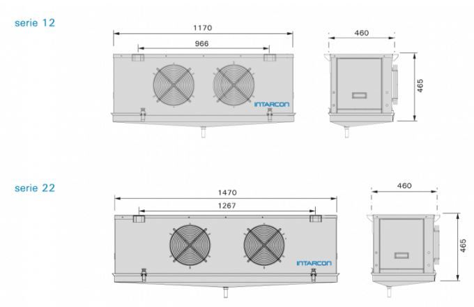 Évaporateur à CO2 - Intarcon - Alimentation électrique 230 V-I-50 Hz - Pour chambres froides à moyenne et basse température_1