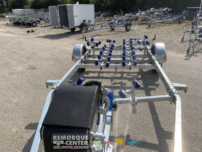Porte bateau immergeable SUN WAY - D2418 - PTAC : 1800Kg - Kit rouleaux - 1 essieu freiné - Référence D2415_1