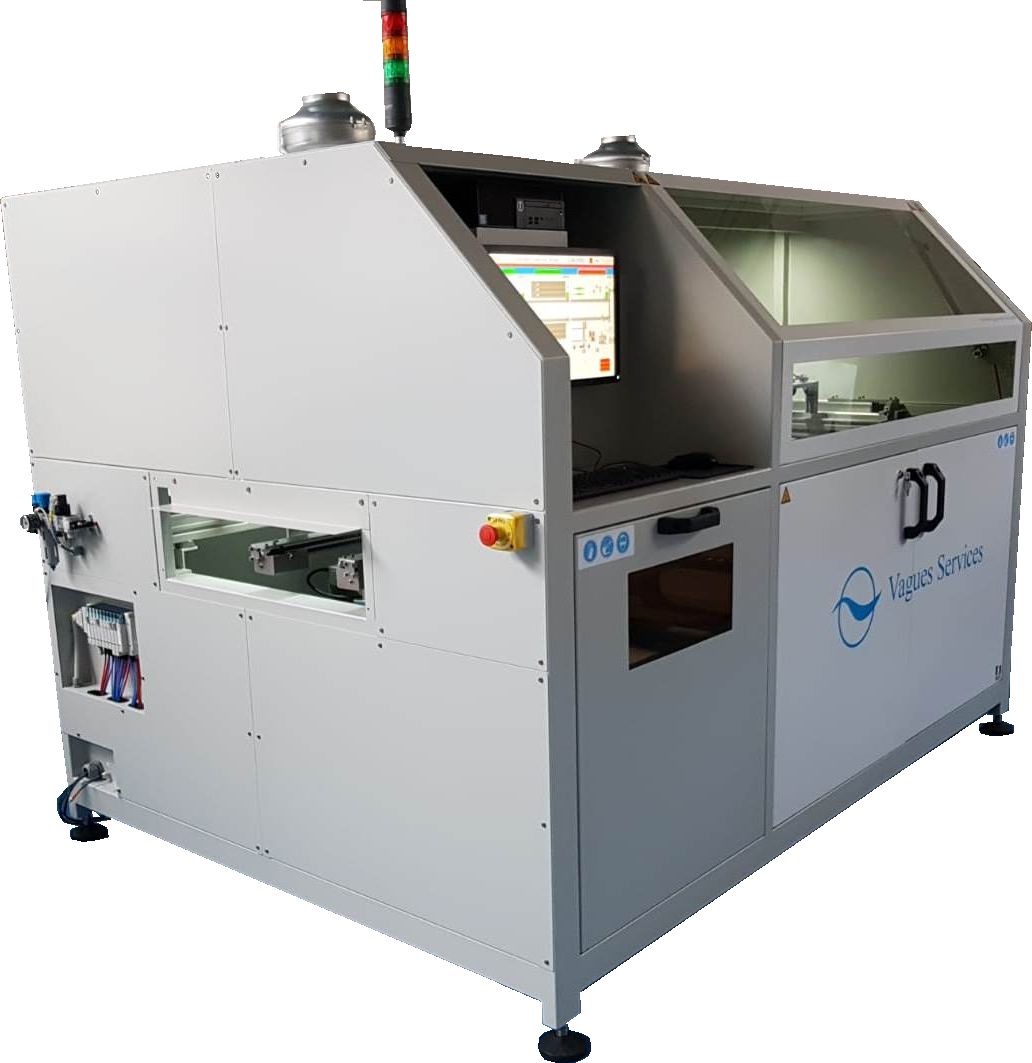 Selective soldering wave SSW-R500 - machine de brasage avec convoyeur automatique et mini vague de brasage_2