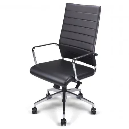 Fauteuil de Direction - accoudoirs en aluminium poli - So Modène - Avec_1