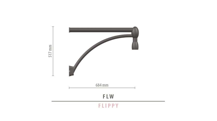 Flippy - Crosse murale classique - GMR Enlights - 684 mm_1
