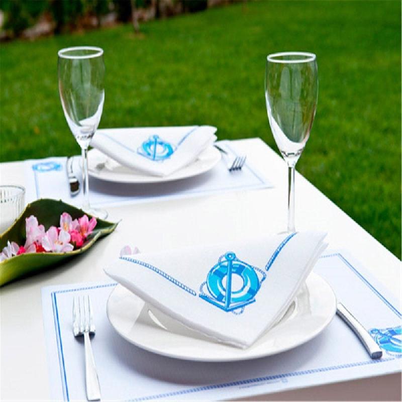 Set de table papier blanc Cadaqués 31x43cm - par 2000_1