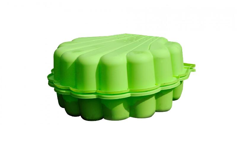 Bac à sable plastique SOULET - Vert - l.87 x l.78 cm - 2 fonctions : sable et eau_1
