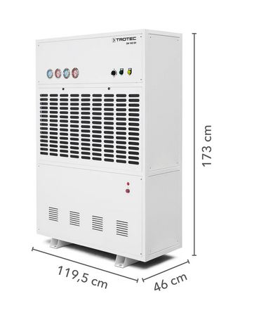 Appareil pour contrôle de l'humidité en locaux de 4500 m³