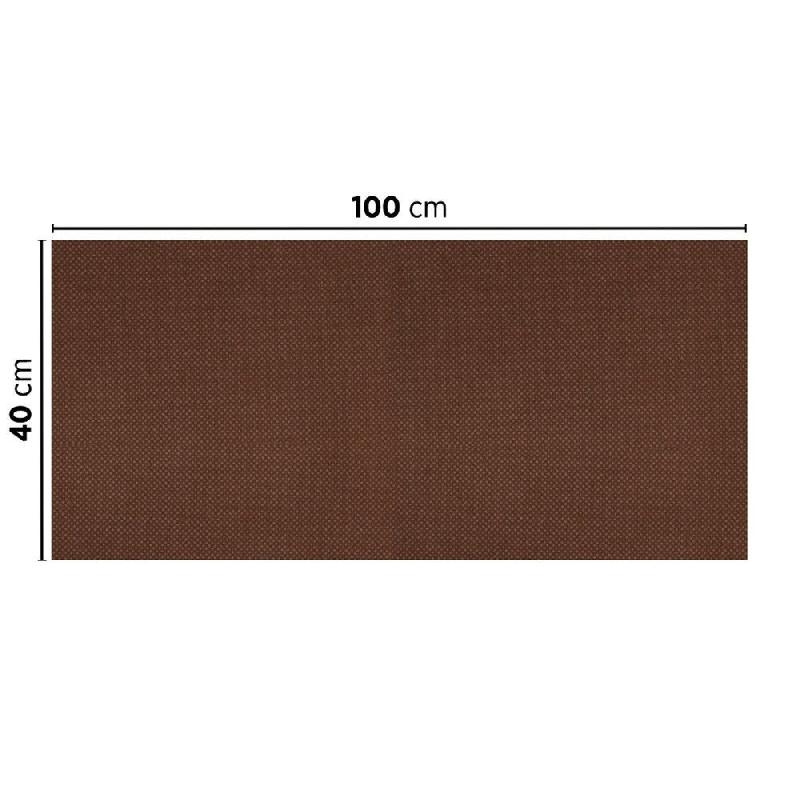 Tête-à-tête pliée en V intissé chocolat 40x100cm - par 400_1