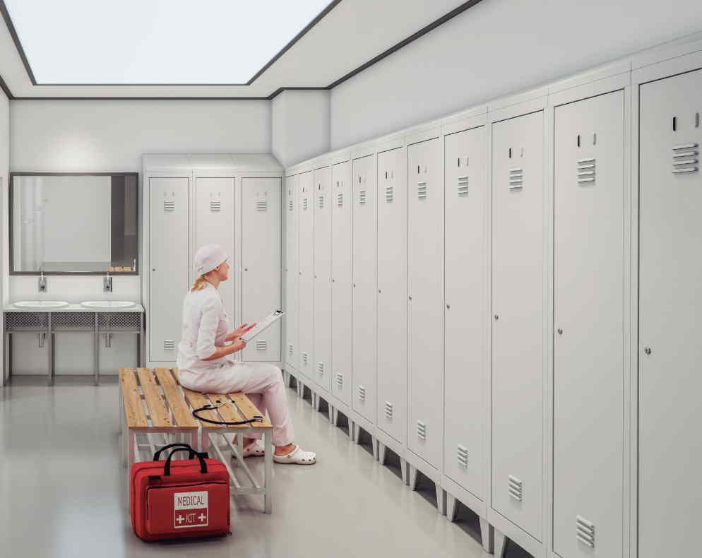 Vestiaire TASK - Bureau ou industrie propre - 1 à 4 colonnes - Largeur 30 ou 40 cm_1