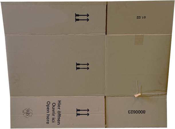 Caisse en carton simple cannelure 60 x 40 x 40 cm - réemployée - palette de 190 cartons_1