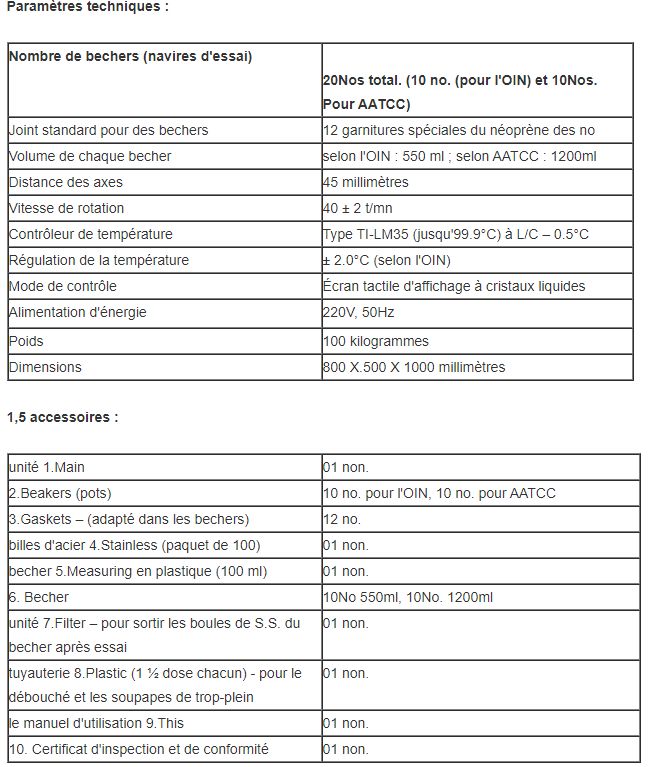 HD - Équipement d'essai de tissu à l'essai de lavage - Haida - Poids : 100 kg - Stabilité automatique de nettoyage à sec_1