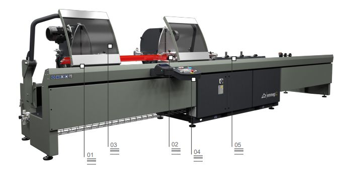 Precision c2 - tronçonneuse à double tête - emmegi - diamètre lame 550mm_1