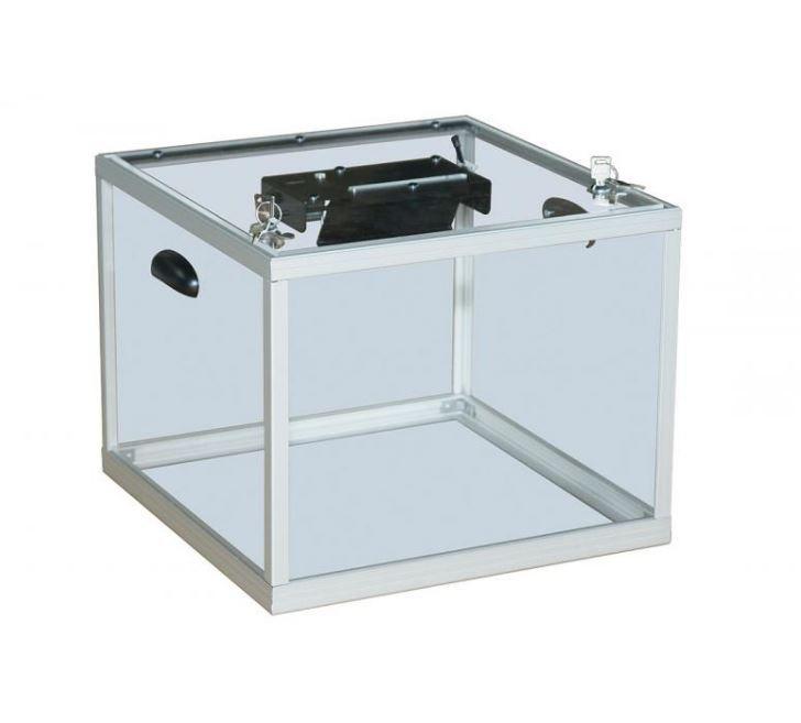 Urne électorale - Aluminium anodisé et PMMA - 600 à 1600 bulletins - Fermeture sécurisée_1