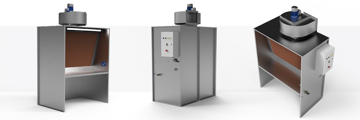 Cabine de peinture aérographe - aspiration et pulvérisation de peinture, vernis, colles et liquides alimentaires - STIVENT INDUSTRIE®_1