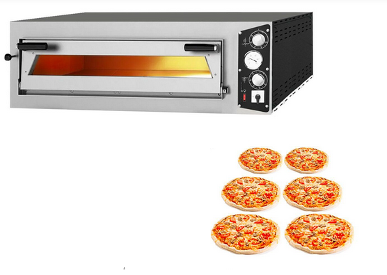 Four à pizza professionnel électrique 6 x pizzas ø35 cm - 400v (triphasé)_1