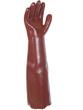 Gants de protection chimique en PVC - 580 mm - Simple enduction - Coloris rouge - Traitement Sanitized®_1