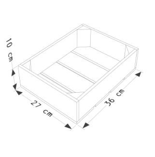 Caisse en bois modulable pour organisation et ameublement