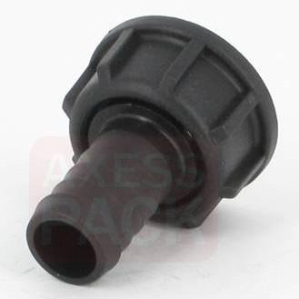 Raccord annelé - Droit - avec écrou - F 1